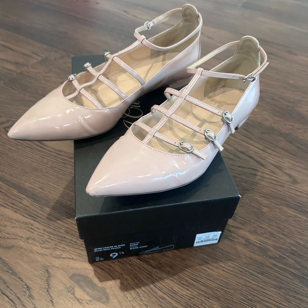 J. Crew Blush Pink Strappy Flats